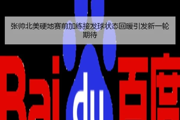 张帅北美硬地赛前加练接发球状态回暖引发新一轮期待